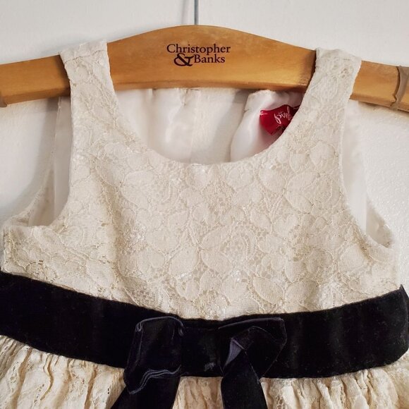 Cute Toddler Girl Dress  White/Cream Size 4T - Picture 5 of 10